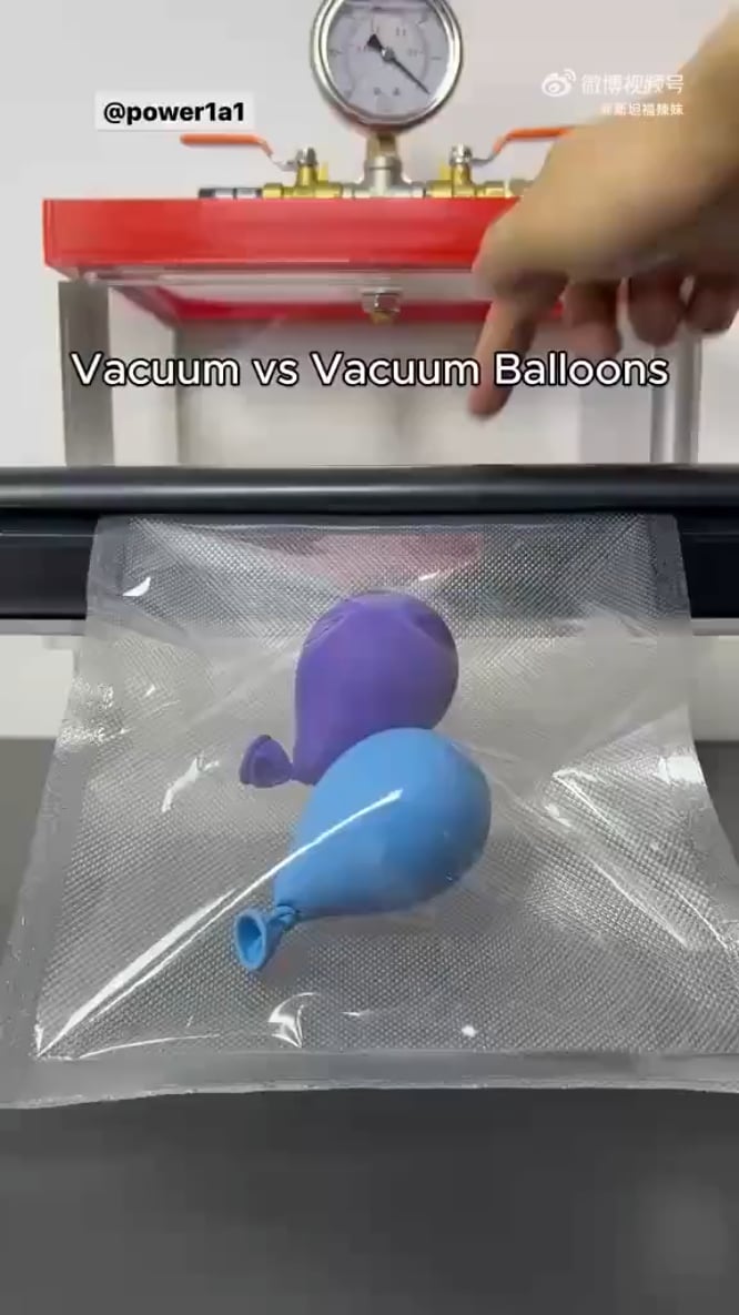 風船2個を真空パック→真空実験してみた結果ｗｗｗｗｗ