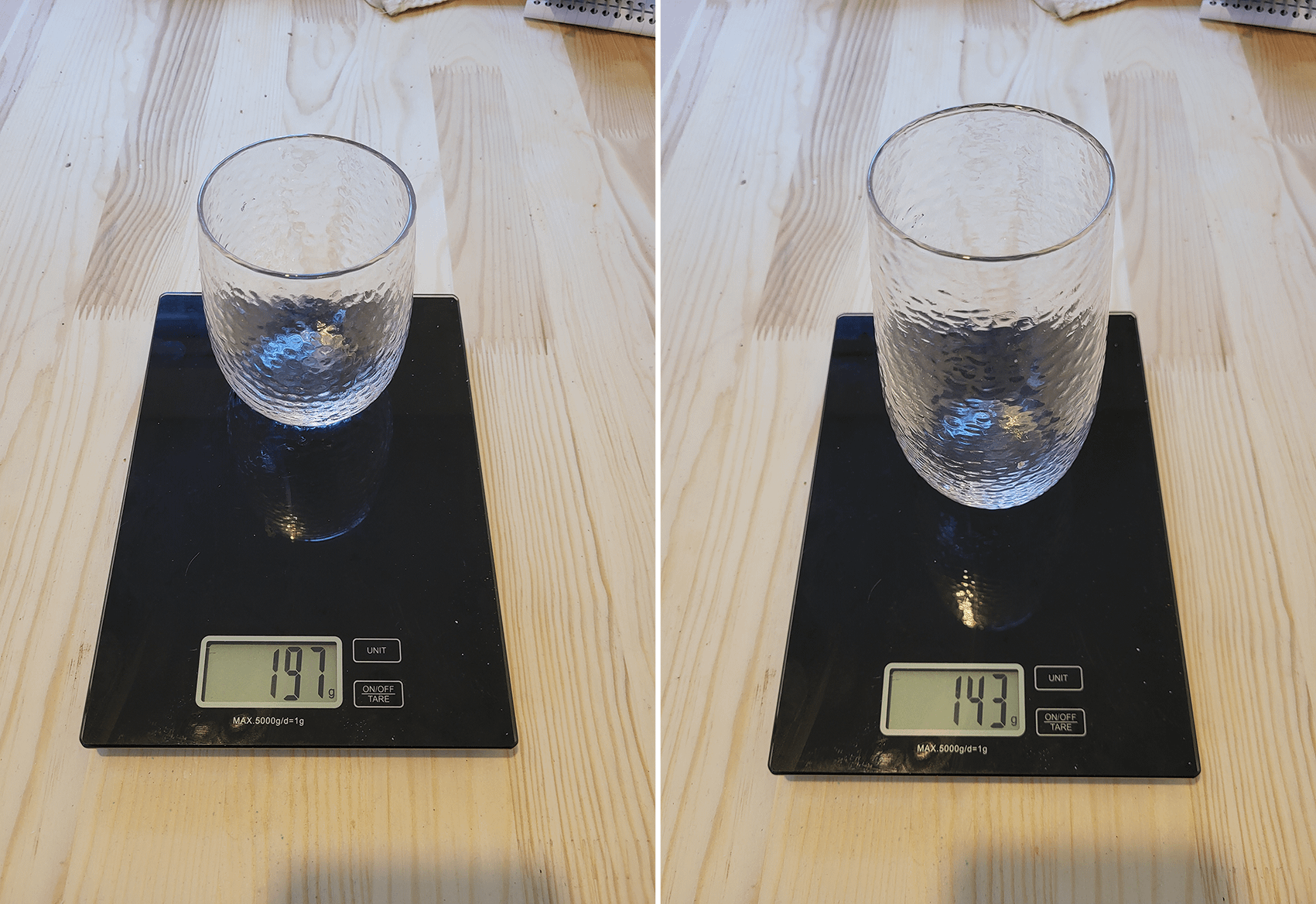 350mlグラスのが580mlグラスより重いとかマジ？ｗｗｗｗｗｗｗｗ