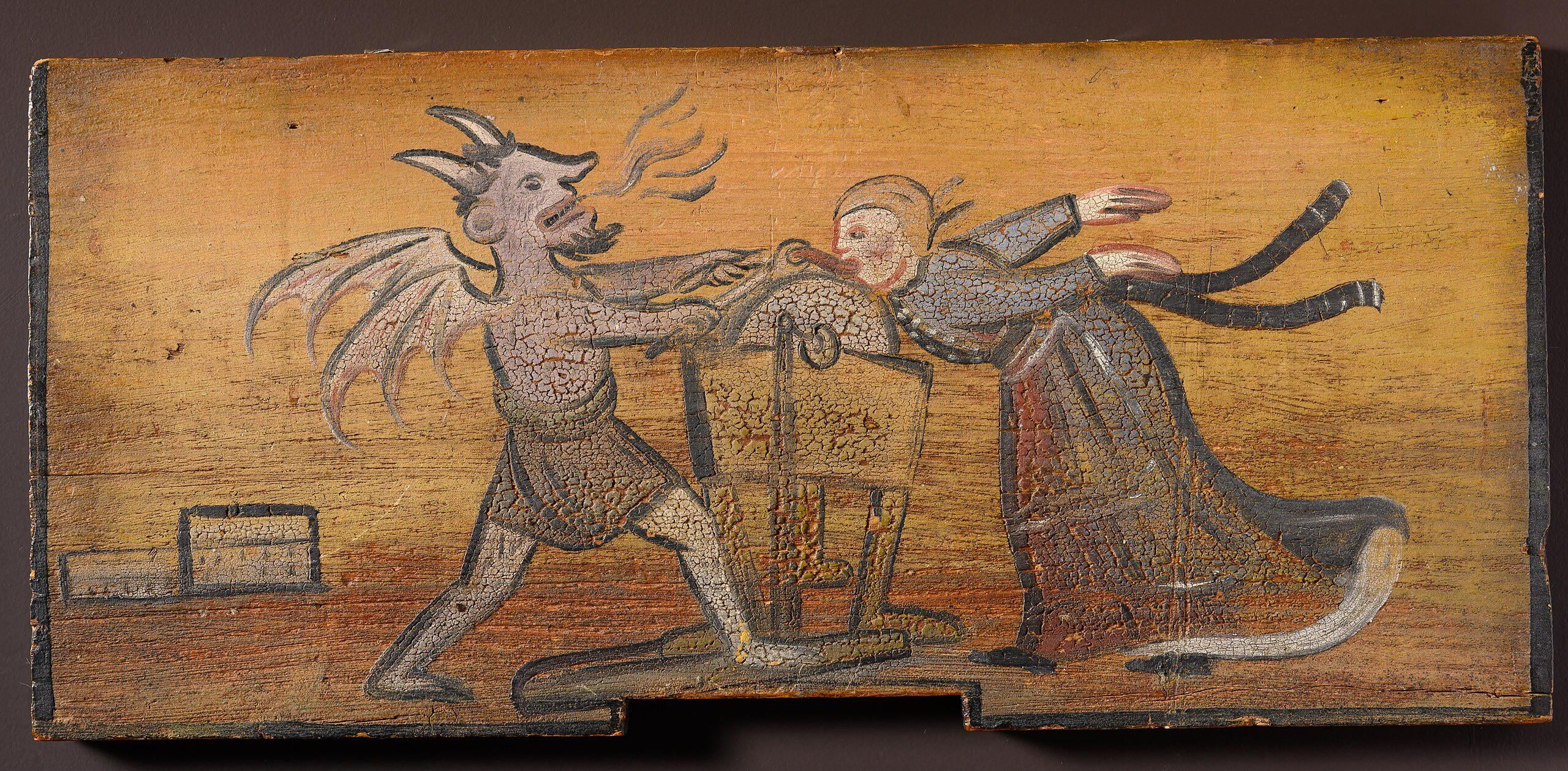 【写真】 1848年、蜂の巣絵に見る「悪魔が女性の舌を研ぐ」奇譚