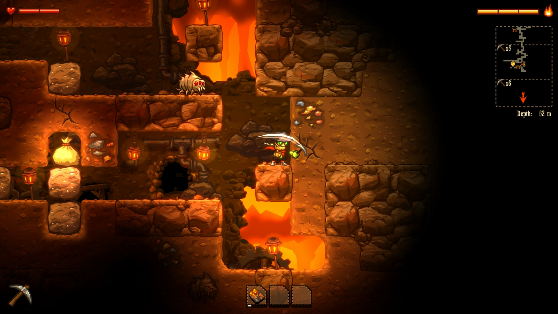 Steamで無料配布中！鉱山探検アクションADV『SteamWorld Dig』で謎を解き明かせ
