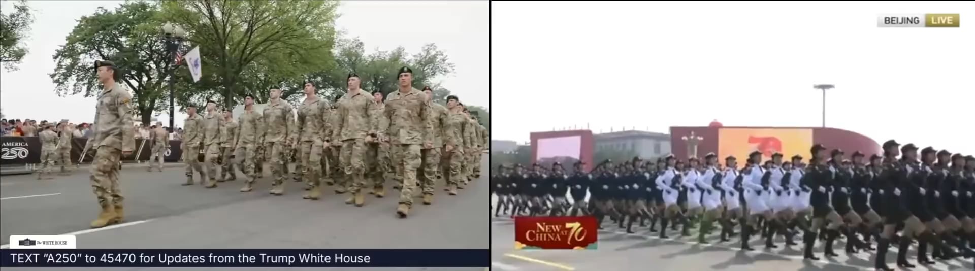 米中軍事パレード徹底比較！何が違う？衝撃映像あり