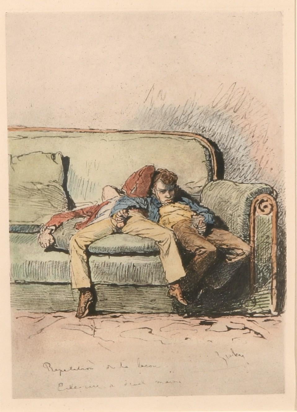 【写真】 ミハイ・ジチー – おそらく酔った二人の若い男性 (1880)