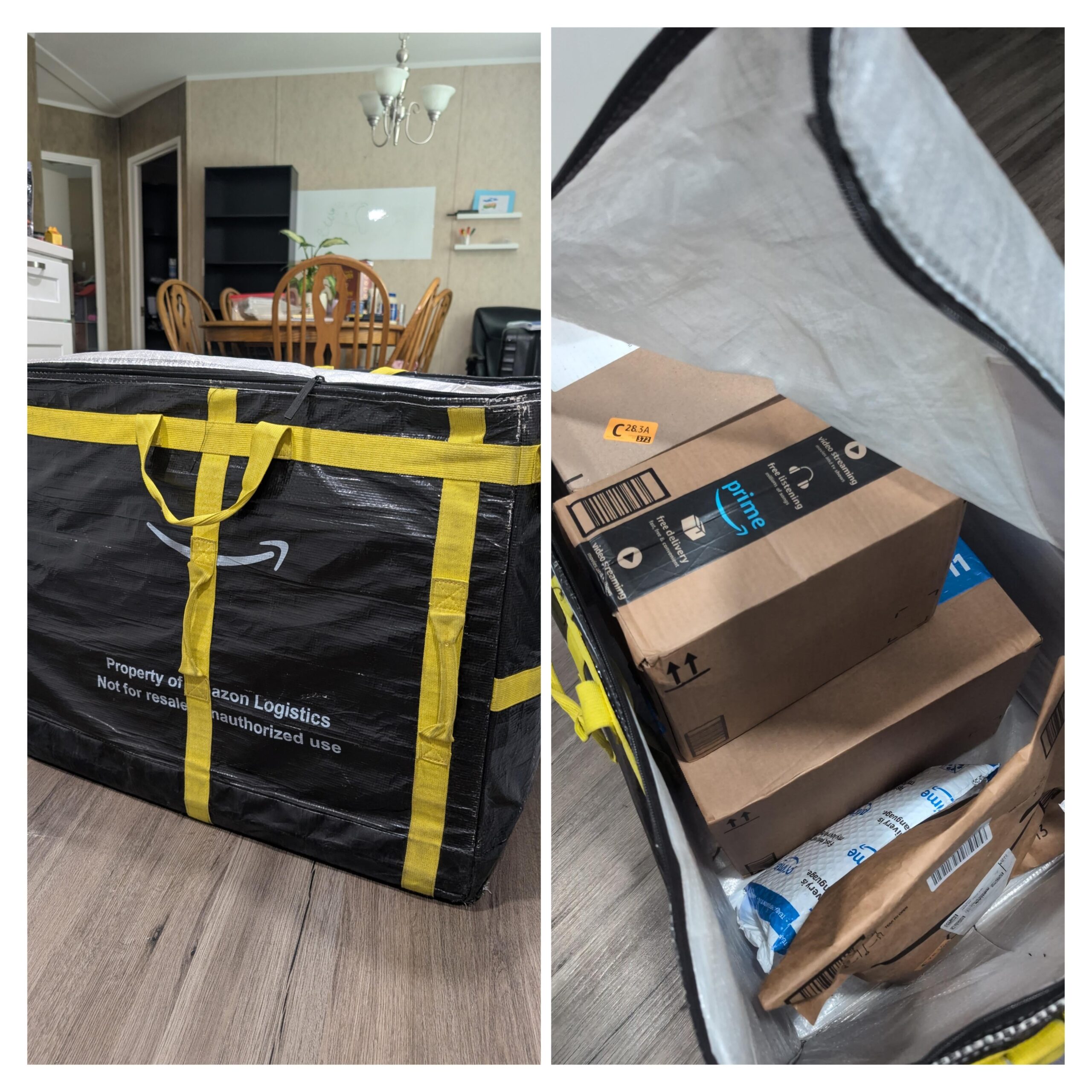 【速報】Amazon配達員、荷下ろしが面倒でトートバッグごと置いていく模様ｗｗｗ