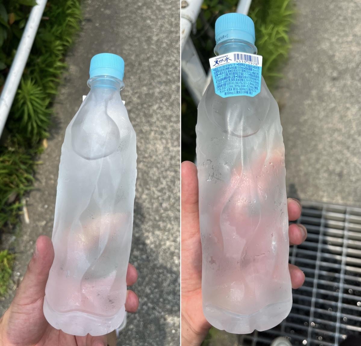 日本の水会社、ラベル激減でほぼ裸のボトルに！プラごみ削減がすごい