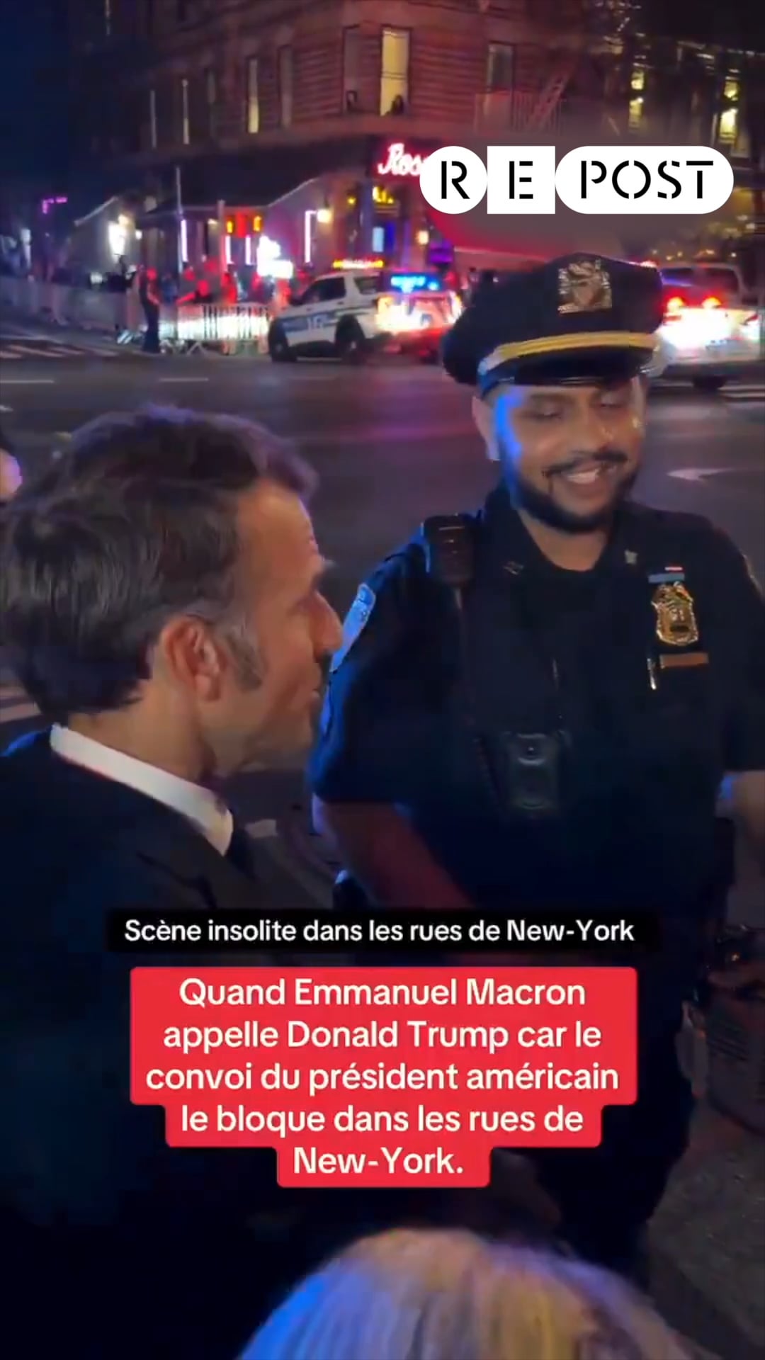 【速報】マクロン大統領、トランプのためにNYで警察に止められる→まさかの行動に！