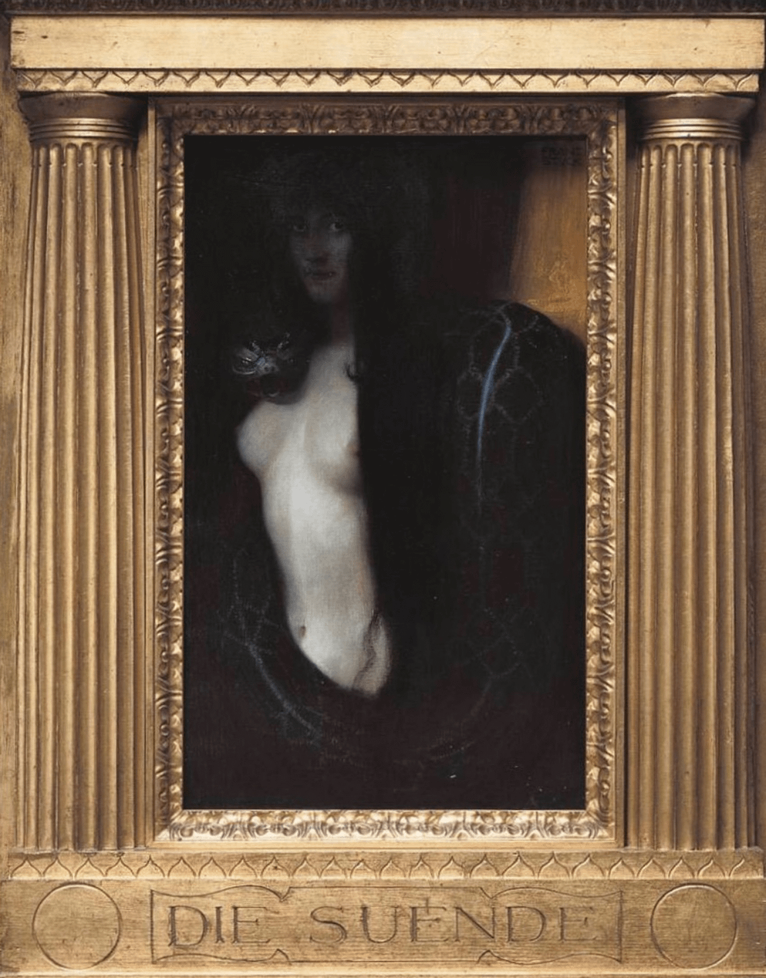 【写真】 フランツ・フォン・シュトゥック – 罪（1893年頃）