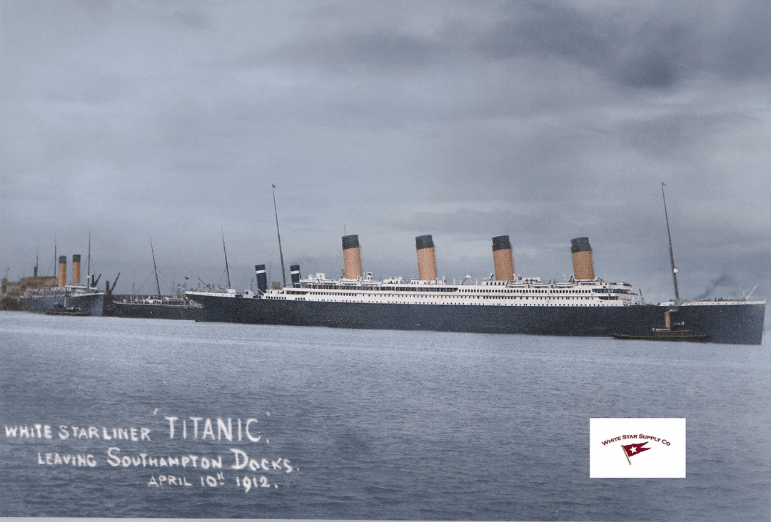 【モノクロ→カラー】 【悲報】タイタニック号、出航直前に衝突未遂事故！