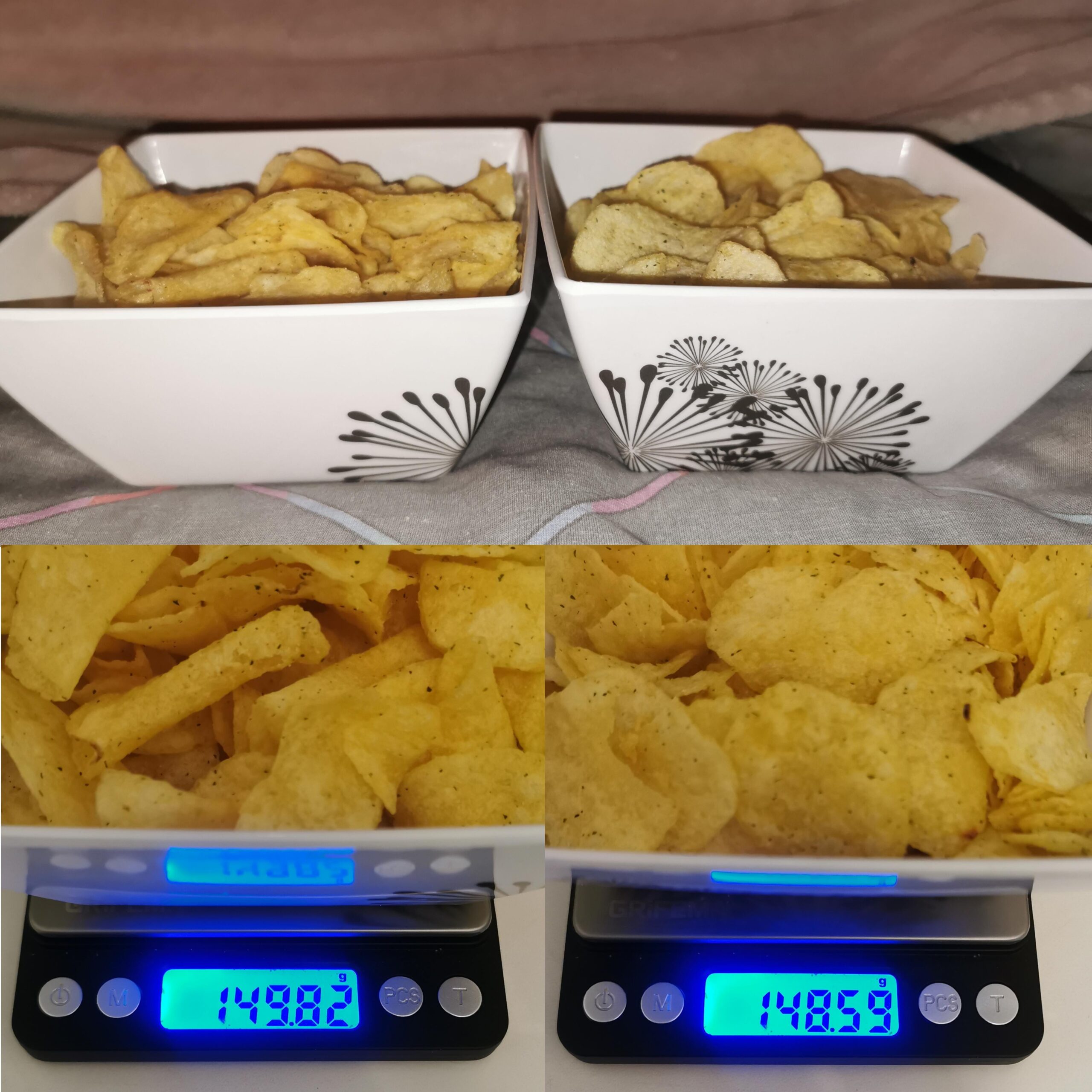 ポテチの半分が折れてて、半分が折れてなかった結果ｗｗｗｗｗ