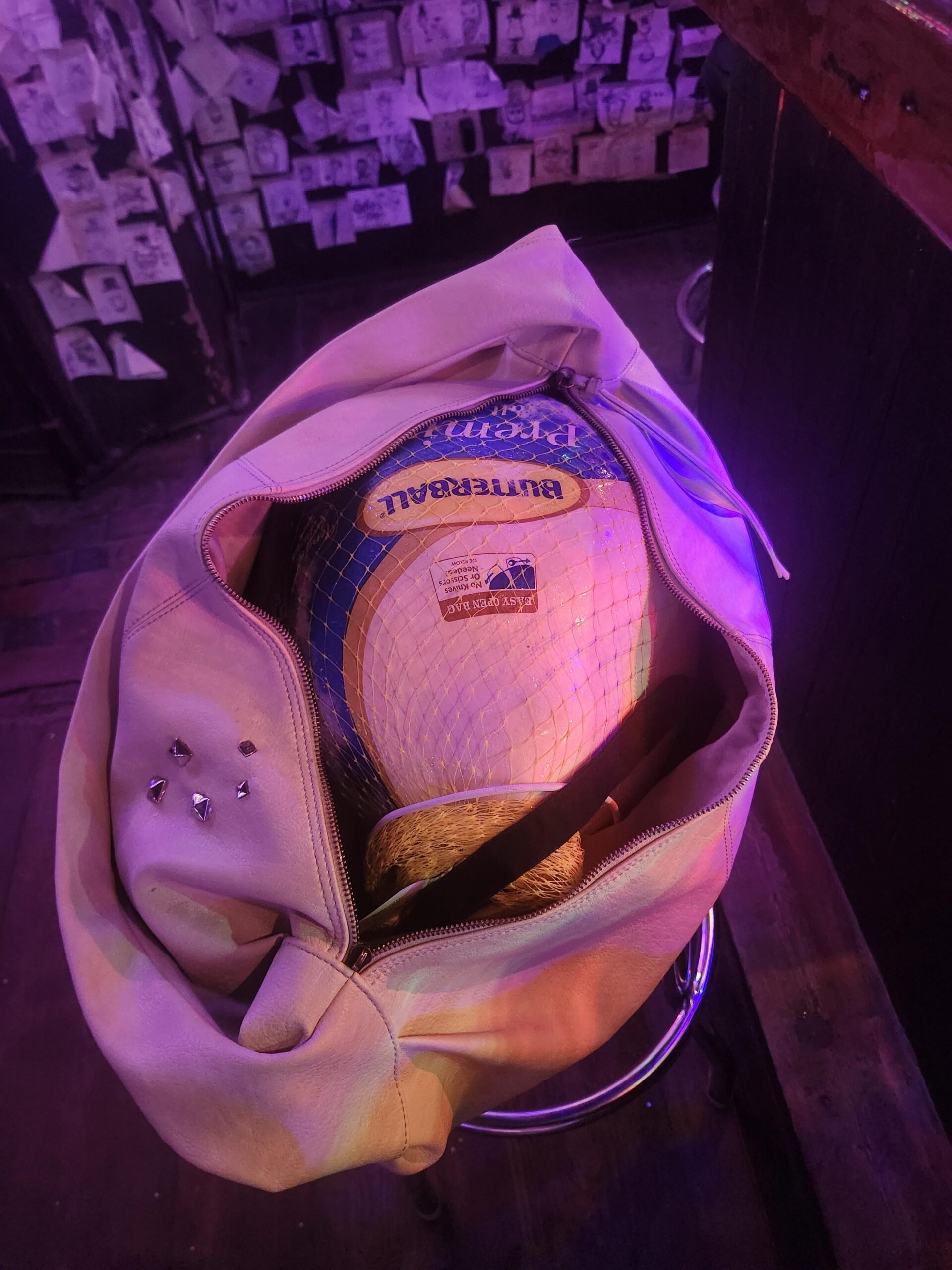 【速報】バーで隣の女、ハンドバッグに丸ごと七面鳥を隠し持っている模様