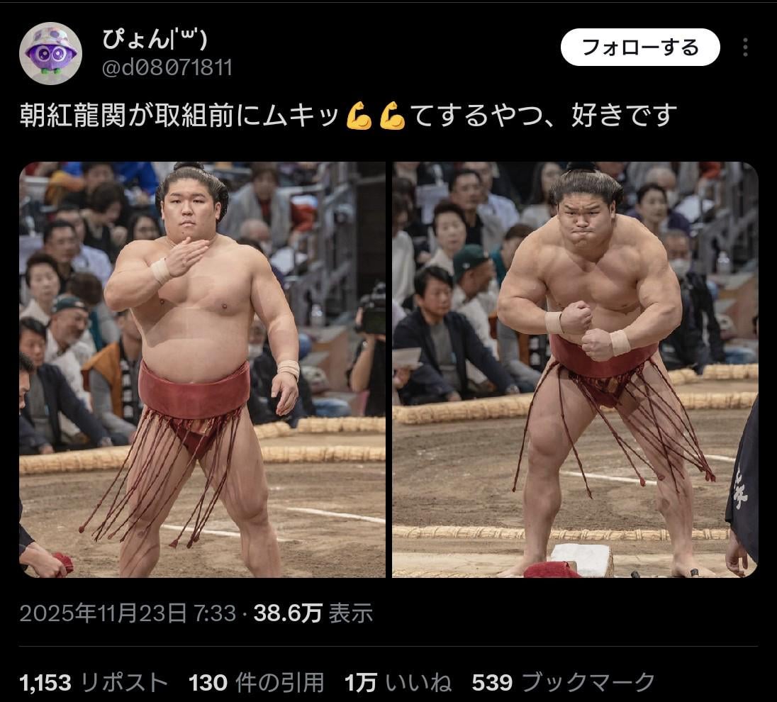 【画像】これが本物の力士の筋肉だ！ｗｗｗ